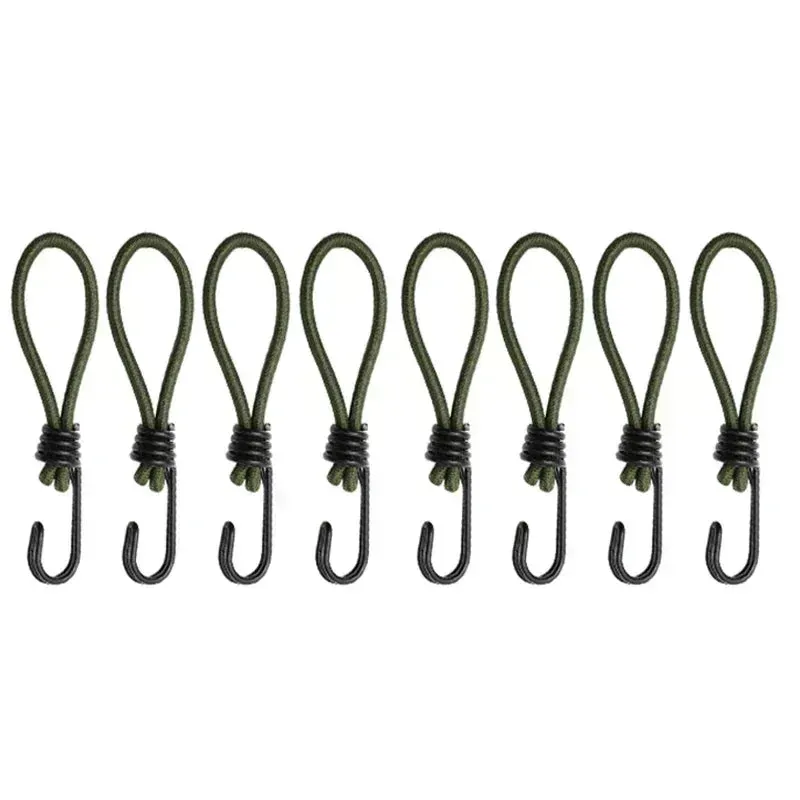 4/5/8/10 Pcs Tent Elastic Rope Cord with Hook