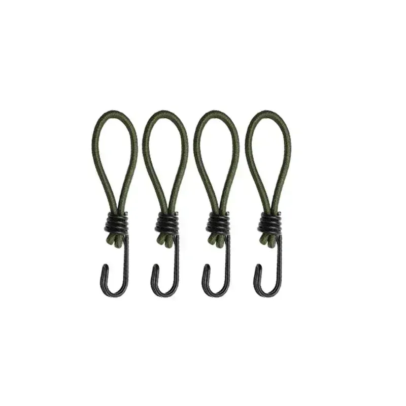 4/5/8/10 Pcs Tent Elastic Rope Cord with Hook