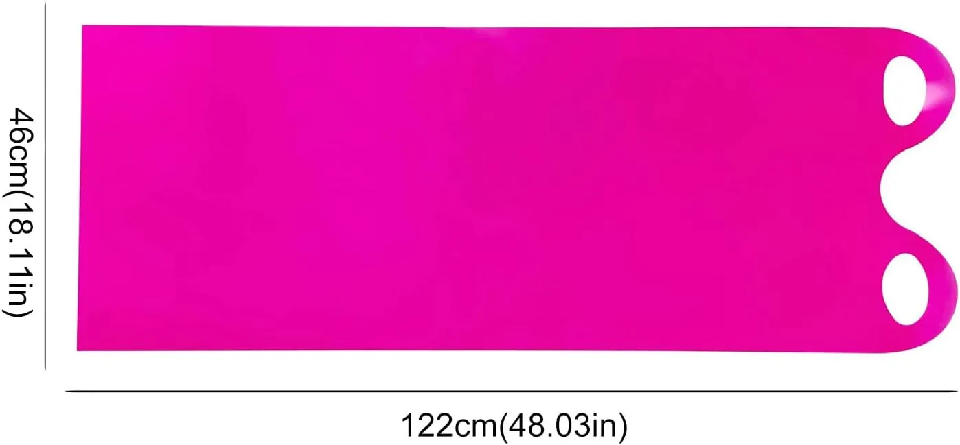 48 Inch Snow Sled for Kids,Plastic Thickened Lightweight Snow Sleds with Handles,Durable Roll Up Flexible Snowboards Winter Downhill Sprinter Sleds for Outdoor Grass Snow Sand Beach