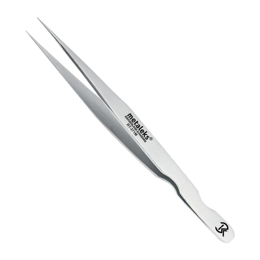 4Pcs Eyelash Extension Tweezers In Japanese Stainless Steel Soft in Use Light In Weight With Elastic Kit (12cm, Matt Finish)