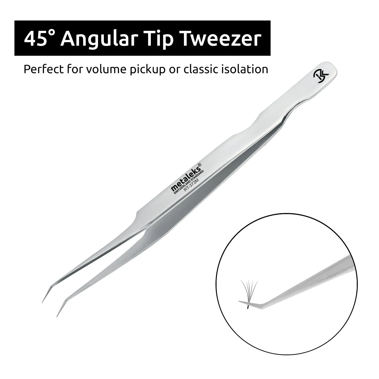 4Pcs Eyelash Extension Tweezers In Japanese Stainless Steel Soft in Use Light In Weight With Elastic Kit (12cm, Matt Finish)