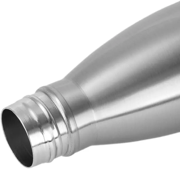 500ML Kettle, Double-layer Stainless Steel Sports Water Bottle, Suitable For Outdoor Travel And Camping(Silver)
