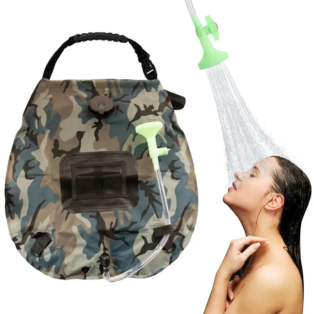 5.3-Gallon Solar Heating Camping Shower Bag
