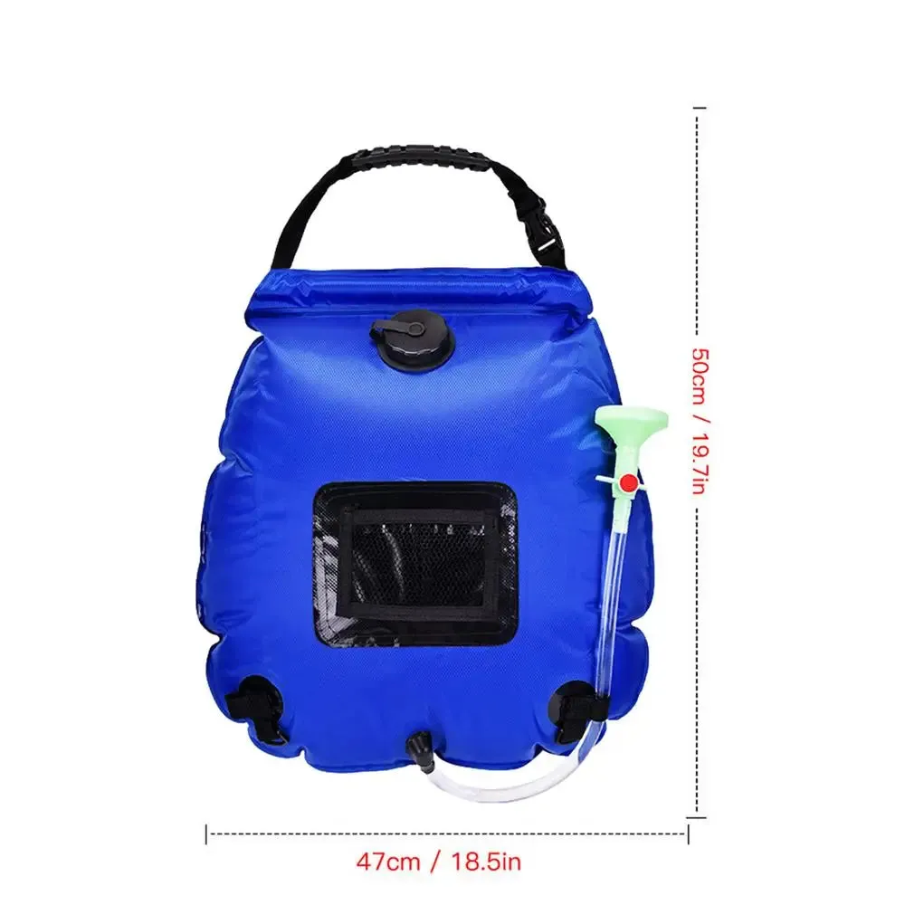 5.3-Gallon Solar Heating Camping Shower Bag