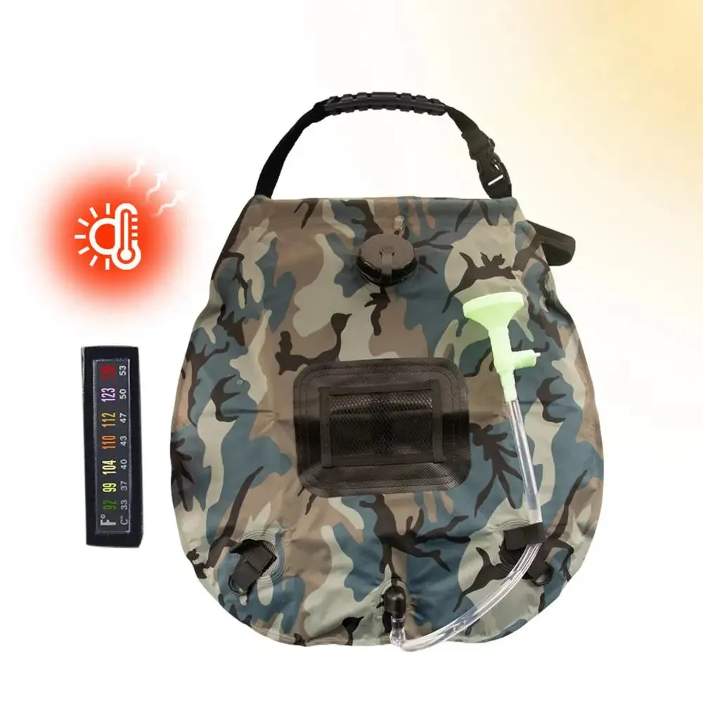 5.3-Gallon Solar Heating Camping Shower Bag