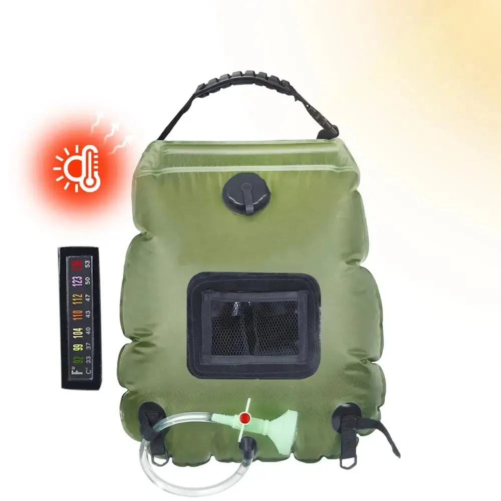 5.3-Gallon Solar Heating Camping Shower Bag