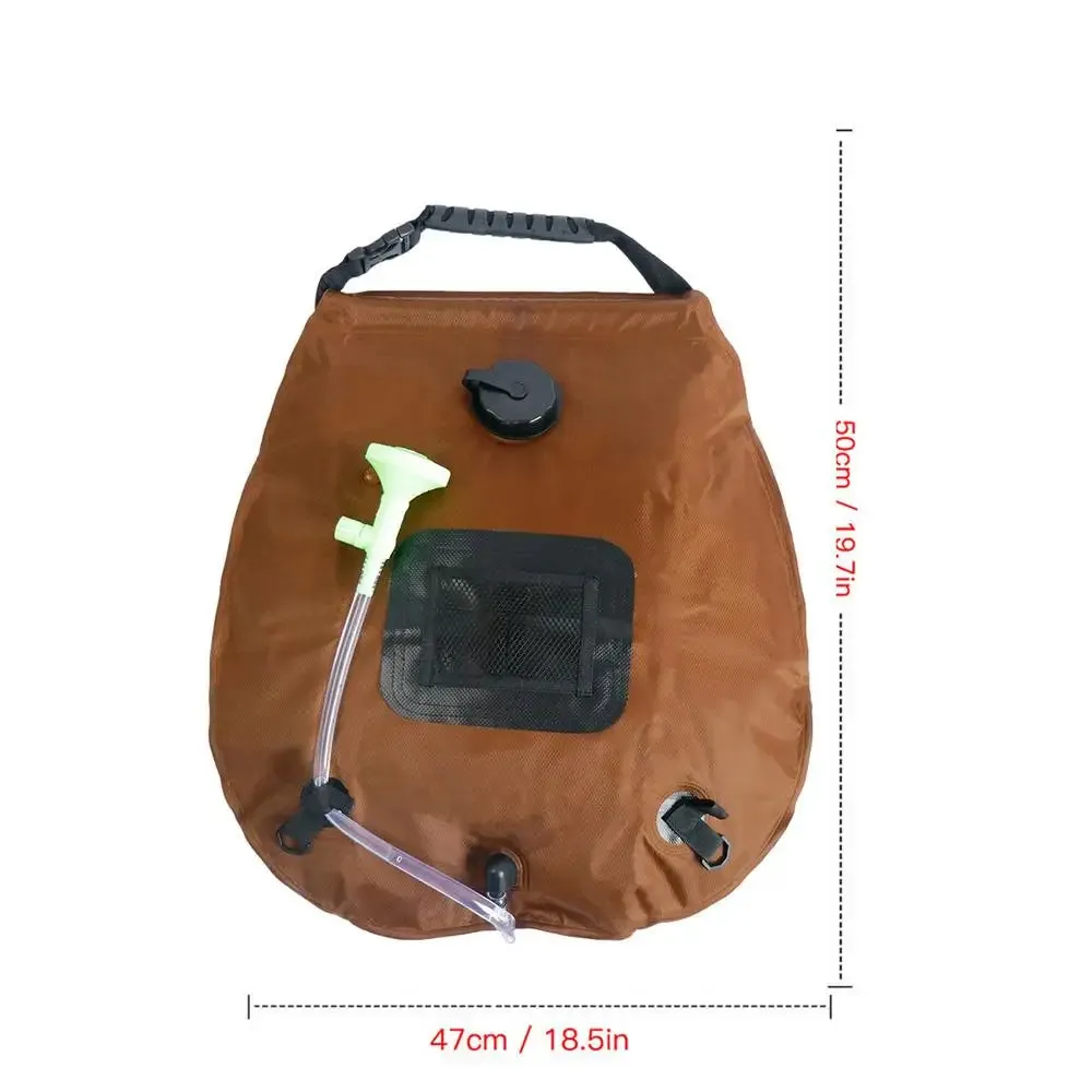 5.3-Gallon Solar Heating Camping Shower Bag