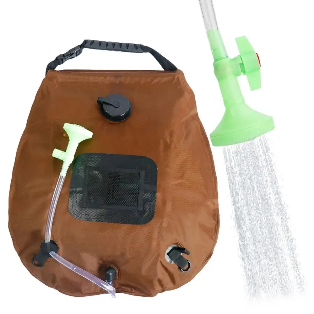 5.3-Gallon Solar Heating Camping Shower Bag