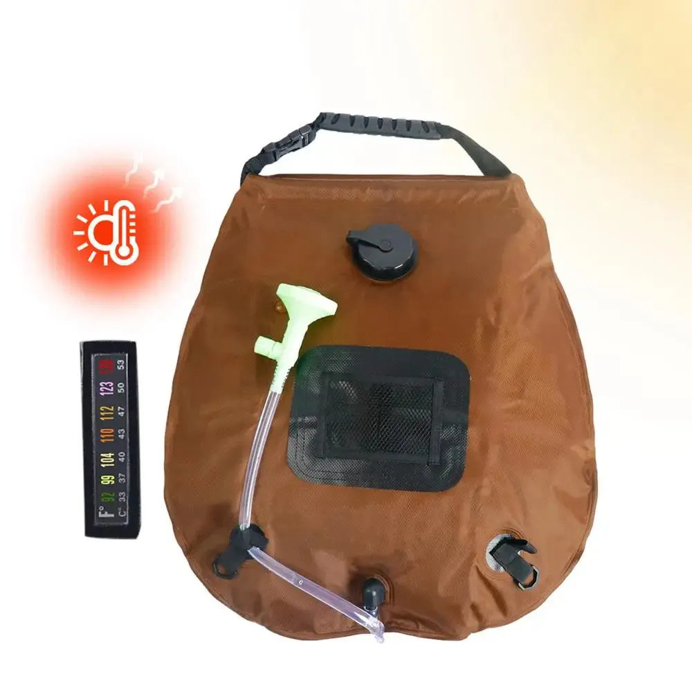 5.3-Gallon Solar Heating Camping Shower Bag