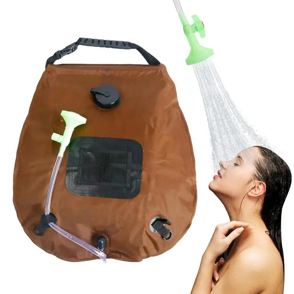 5.3-Gallon Solar Heating Camping Shower Bag