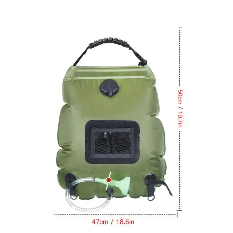 5.3-Gallon Solar Heating Camping Shower Bag