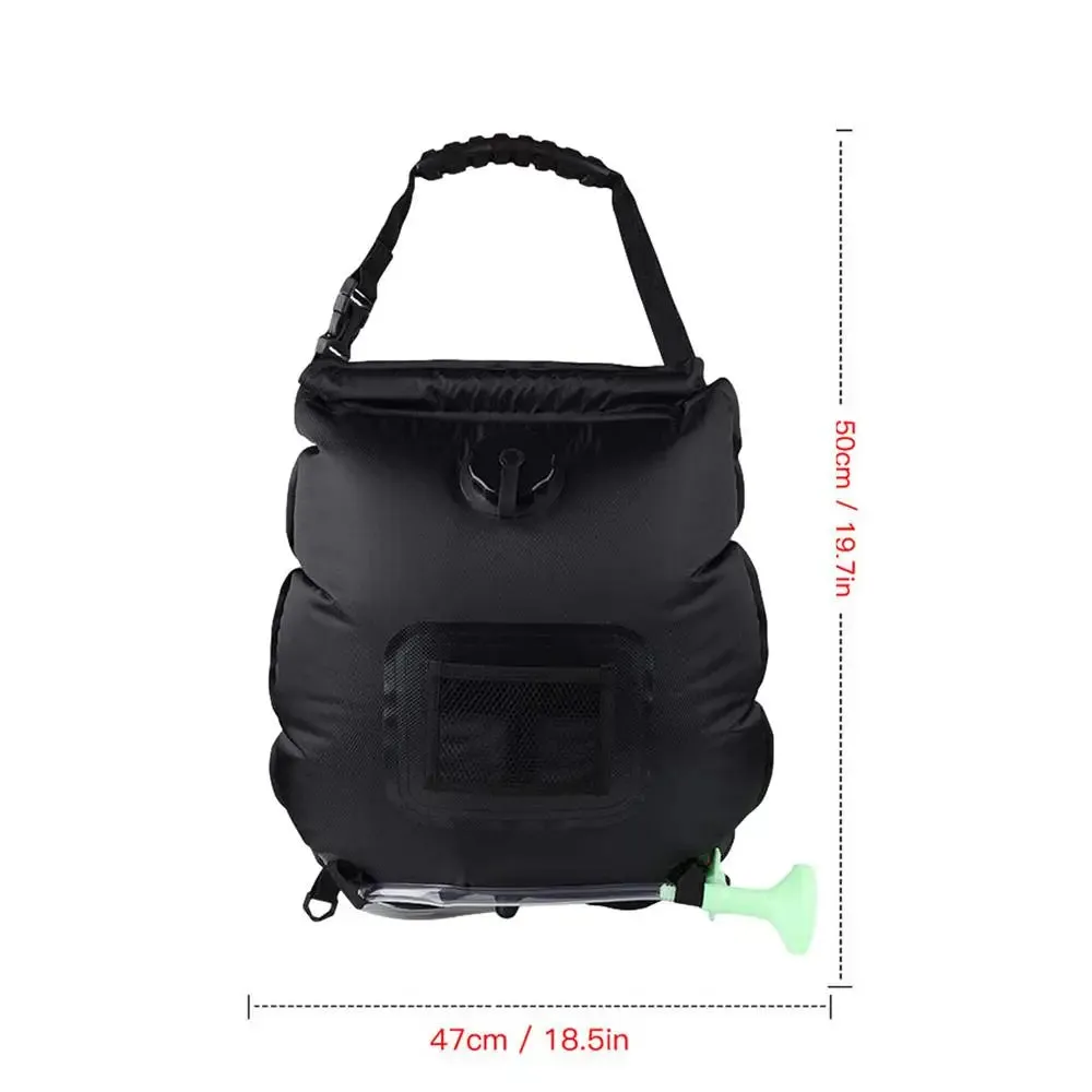 5.3-Gallon Solar Heating Camping Shower Bag