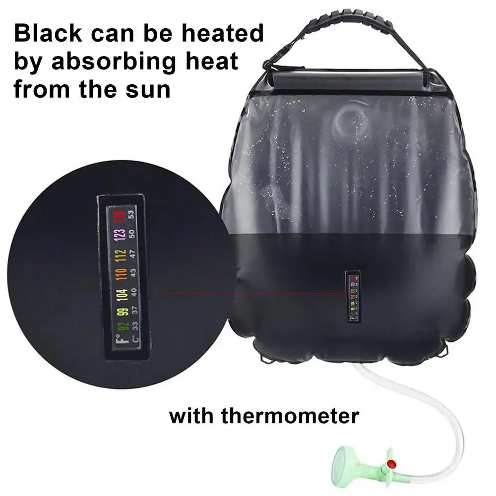 5.3-Gallon Solar Heating Camping Shower Bag