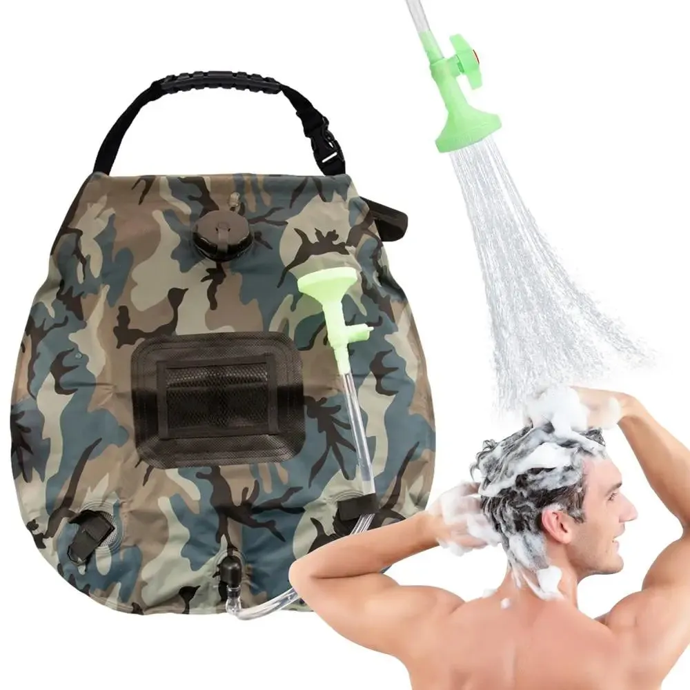 5.3-Gallon Solar Heating Camping Shower Bag