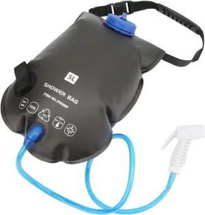 5L Portable Outdoor Shower Bag - Food Grade TPU Storage with Shower Head for Camping, Hiking, and Travel