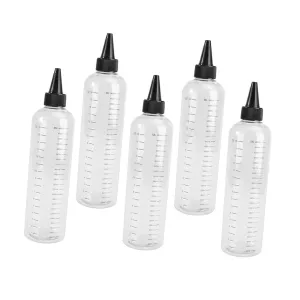 5pcs Graduated Bottles Travel Bottle Press Container Leakproof Liquid Holder