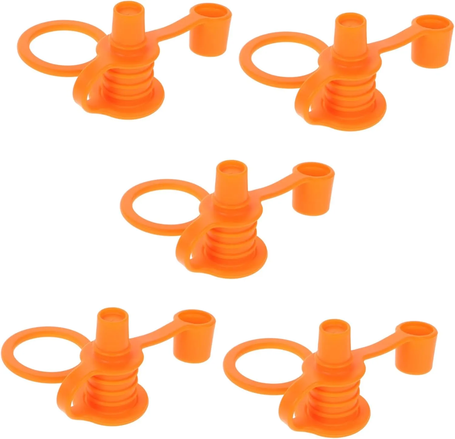 5pcs Silicone No Straw Water Bottle Spout Boys and Girls Leakproof Bottle Adapter Tops for Boys and Girls