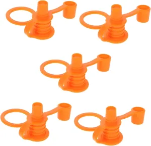 5pcs Silicone No Straw Water Bottle Spout Boys and Girls Leakproof Bottle Adapter Tops for Boys and Girls