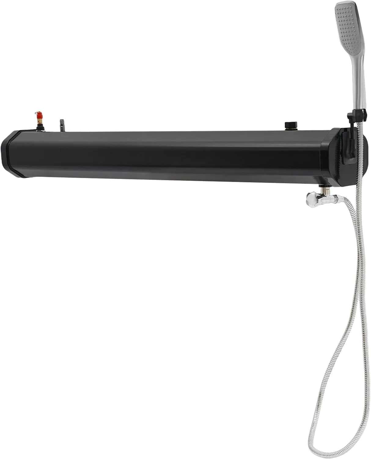 76-Gallon Portable Shower, Road Mounted Water Tank with Self-Pressurizing System, Includes Hose & Shower Head, Ideal for Off-Road, Camping, Beach, and Travel Use
