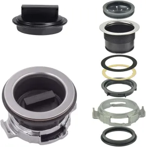 8Pcs/Set Garbage Disposal Mount Sink Flange Kit and Stopper for Waste King, Garbage Disposal Drain Assembly Kit, Rubber Flange and Drain Lock Nut for Waste King, Whirlaway Parts (114mm) Model : 1030