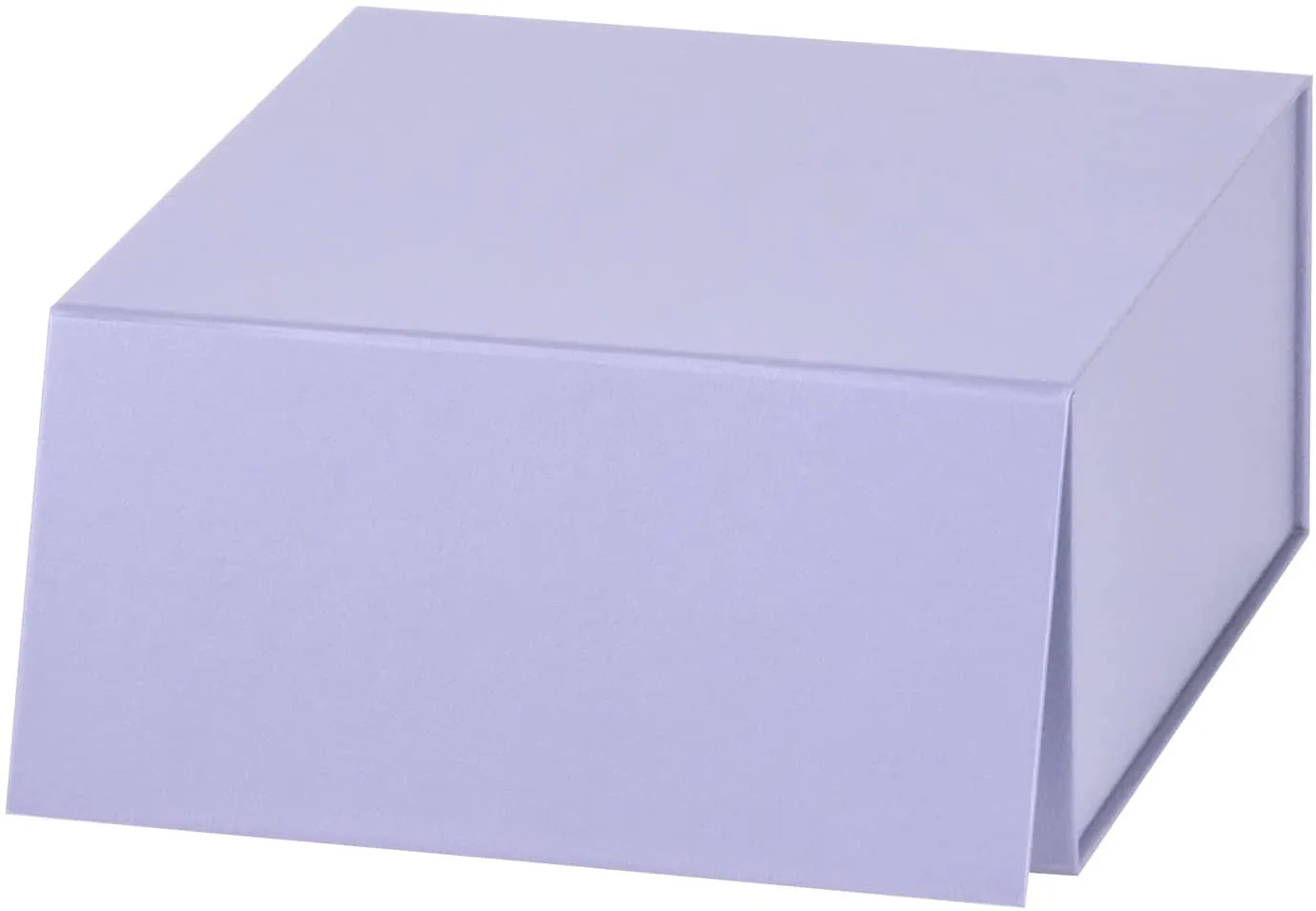 8" x 8" x 4" Collapsable Gift Box w/ Magnetic Square Flap Lid | Purple
