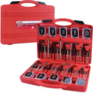 ABN 338 PC Thread Repair Kit: Helicoil Inserts for SAE & Metric Sizes, Thread Inserts for Metal, Internal Thread Repair - Precision Thread Restoration Kit