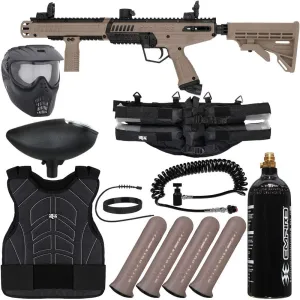 Action Village Tippmann Stormer Elite Dual Fed Light Gunner Paintball Gun Package Kit