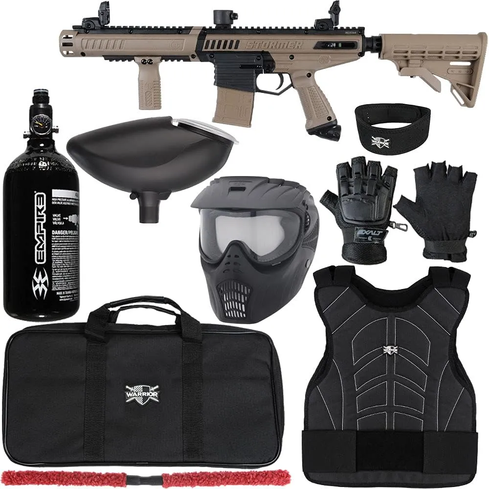 Action Village Tippmann Stormer Elite Dual Fed Protector Level 1 Paintball Gun Package Kit