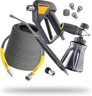 ACTIVE Premium Accessory Bundle Universally Adaptable with All Types of Pressure Washers. Includes: Short Gun, Foam Cannon, Lance 20°, M22-14mm Quick Connect Kits for Gas & Electric Pressure Washers.