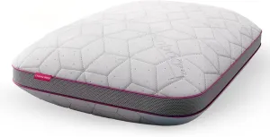 Adjustable Breathable Snow Pillow - I Wanna Sleep - Gel Memory Foam Flakes, Temperature Control & Cooling Relief, Support for Neck and Pressure Relief
