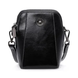 Adriana | Compact Anti-Theft Leather Crossbody Bag
