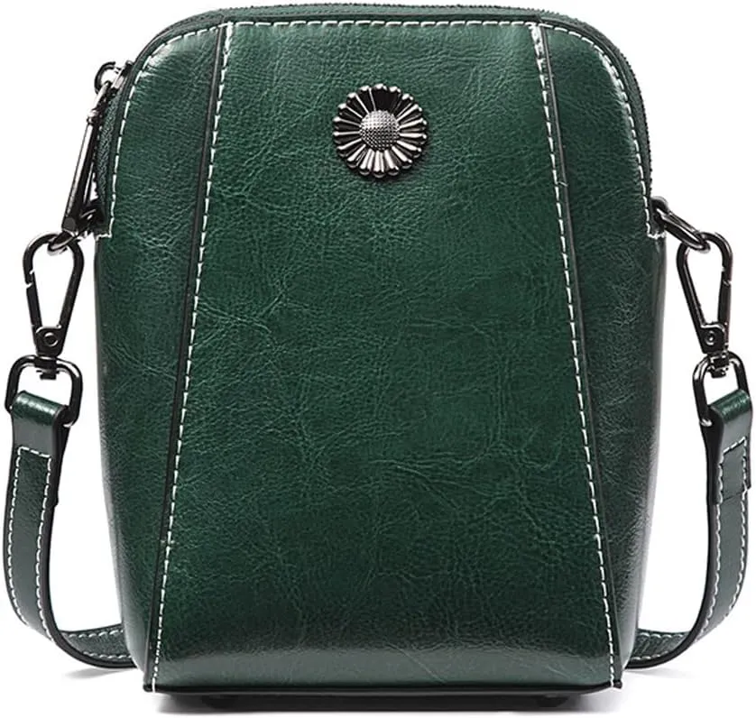Adriana | Compact Anti-Theft Leather Crossbody Bag