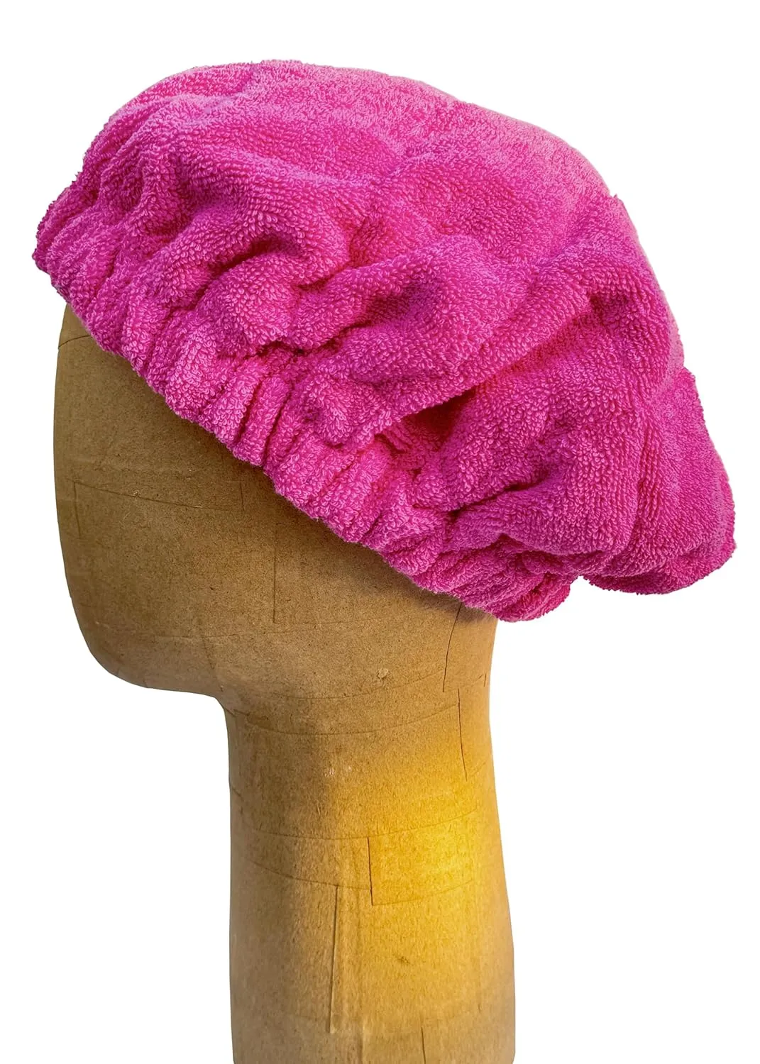 AKISS Flaxseed Deep Conditioning Heat Cap Portable Microwave Hot Bonnet Therapy Hair care Cap For Women (Fushcia/Flowers, Large)