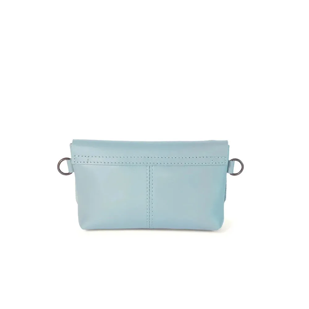 Alfi Micro Leather Aqua Sky Crossbody