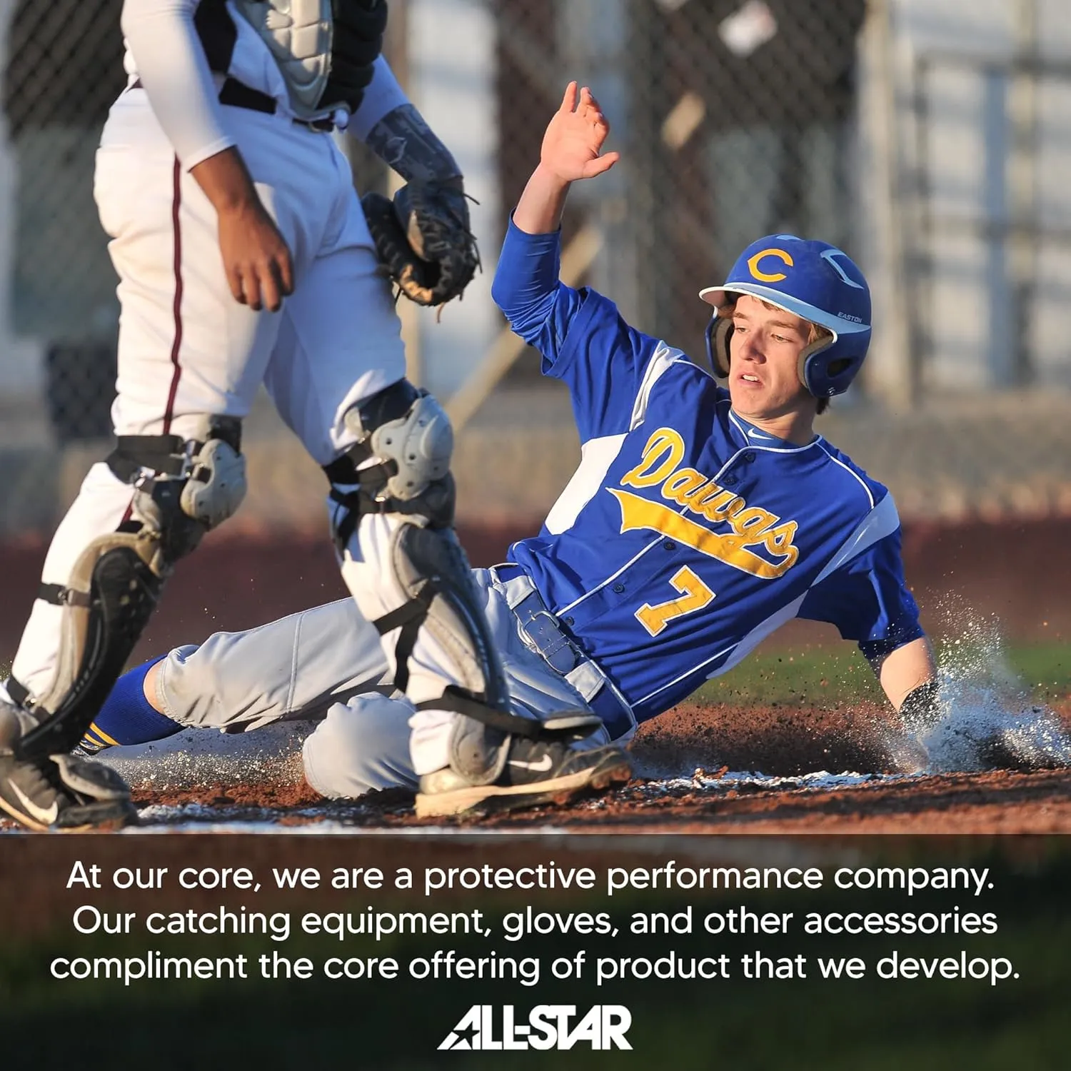 All-Star Catcher’s Gear Kit – Includes Helmet, Chest Protector & Leg Guards – Lightweight, Durable Baseball Protective Set, Meets NOCSAE