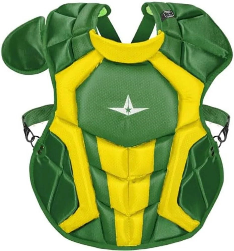 All-Star Catcher’s Gear Kit – Includes Helmet, Chest Protector & Leg Guards – Lightweight, Durable Baseball Protective Set, Meets NOCSAE