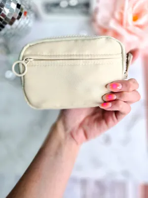 Almond- Alwayson the Go wristlet ID wallet