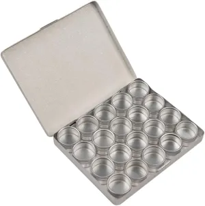 Aluminum Bead Storage Container | Perfect for Seed Beads, Diamond Painting, and Crafts | 20 Containers with Translucent Top