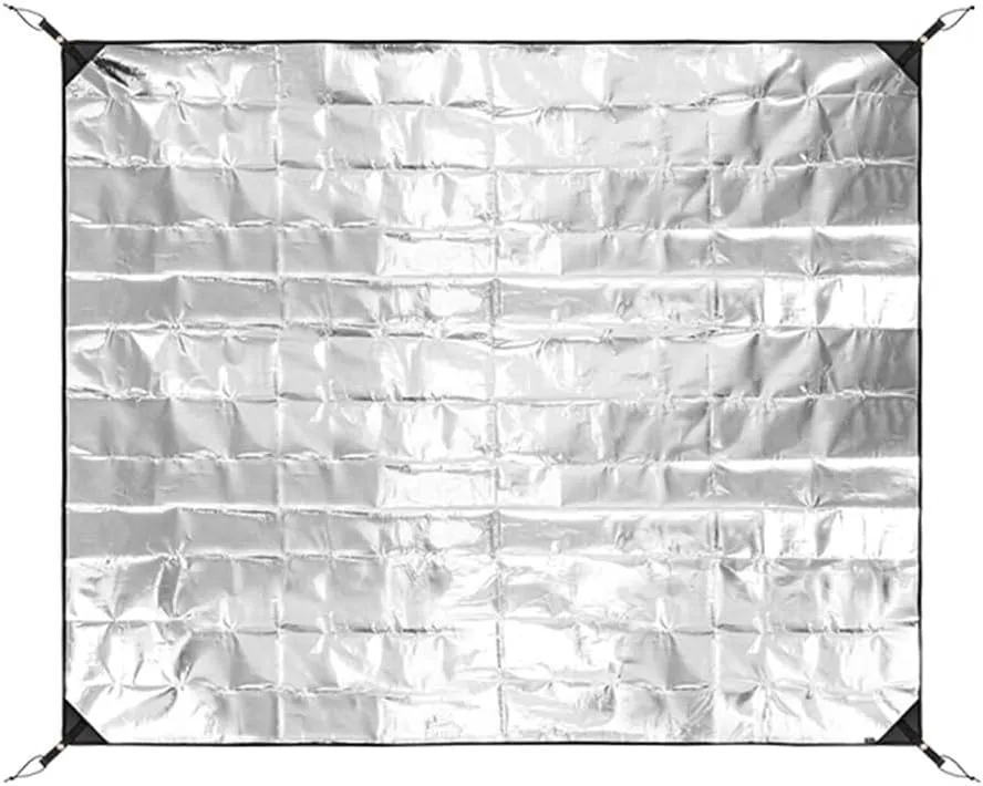 Aluminum Foil Foams Sleep Pad Double Side Waterproofs Foil Mat Sleep Tent Pad Thermal Insulating Mat Easy to Carry