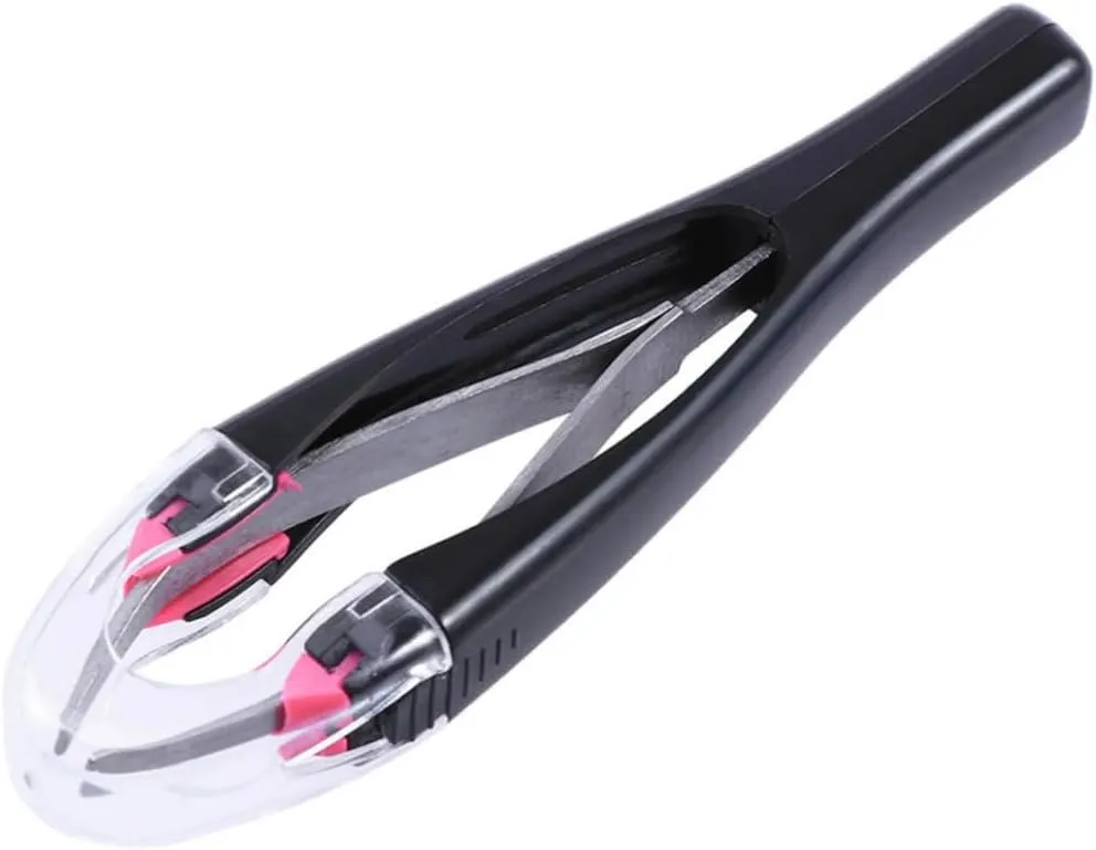 Angoily 3pcs Eyebrow Threading Tweezers Precision Stainless Steel Eyebrow Tweezer Kit for Makeup Random Color