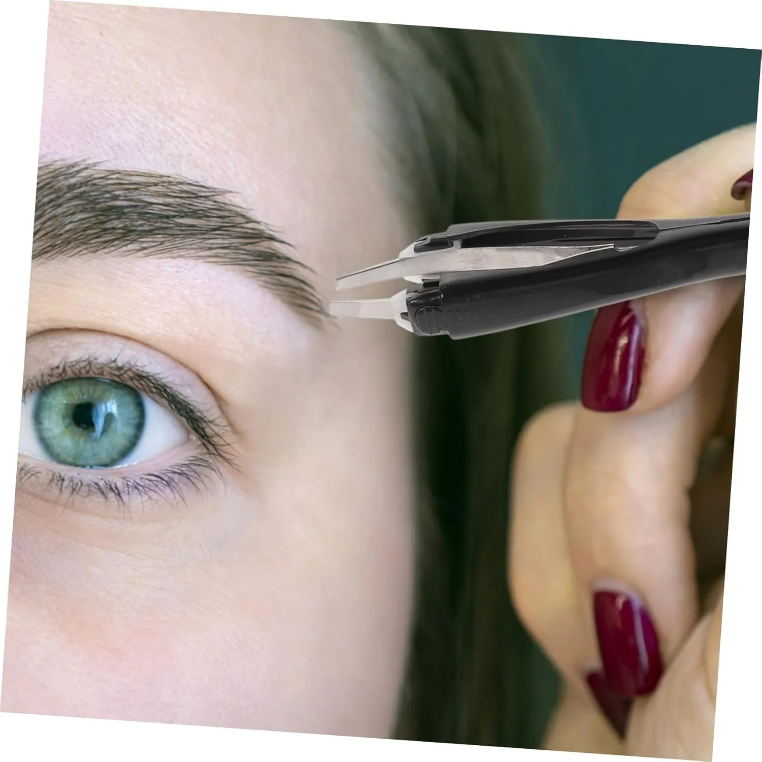Angoily 3pcs Eyebrow Threading Tweezers Precision Stainless Steel Eyebrow Tweezer Kit for Makeup Random Color