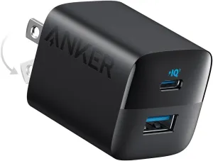 Anker 323 Dual Port Compact Charger 33W (A2331K11)-20W USB-C  12W USB-A