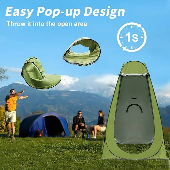 anngrowy Pop Up Privacy Tent Shower Tent Portable Outdoor Camping Bathroom Toilet Tent Changing Dressing Room Privacy Shelters Room for Hiking and Beach Sun Shelter Picnic Fishing– UPF40  Waterproof