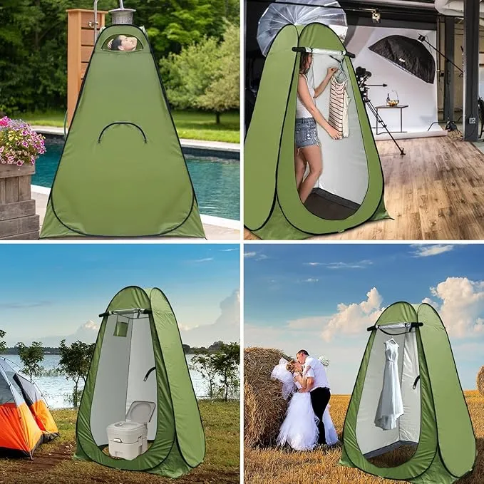 anngrowy Pop Up Privacy Tent Shower Tent Portable Outdoor Camping Bathroom Toilet Tent Changing Dressing Room Privacy Shelters Room for Hiking and Beach Sun Shelter Picnic Fishing– UPF40  Waterproof