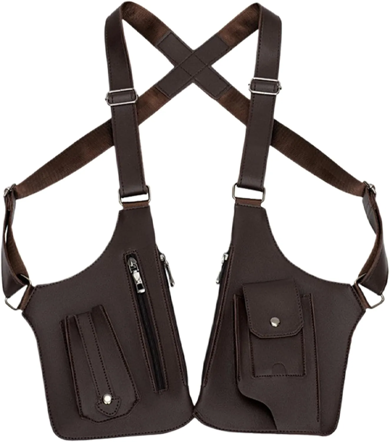 Anti-Theft Multi-Pocket Double-shoulder tact-ical Bag for Men', Shoulder Holster Wallet Pocket Anti-Theft Multipurpose