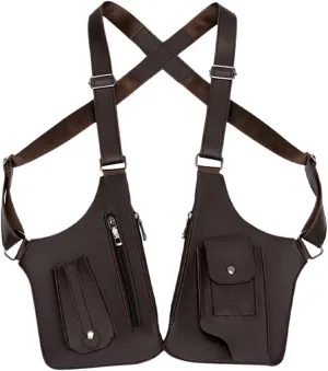 Anti-Theft Multi-Pocket Double-shoulder tact-ical Bag for Men', Shoulder Holster Wallet Pocket Anti-Theft Multipurpose
