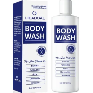 Antifungal Body Wash for Acne and Eczema: Folliculitis Treatment for Skin Prone to Dermatitis, Tinea Versicolor, Ringworm, Joch Itch & Hidradenitis Suppurativa
