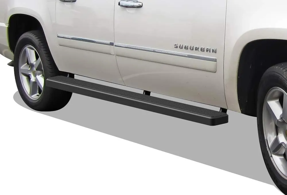 APS 5in Stainless Steel Black Running Boards Compatible with Chevy Suburban 2500 2000-2014 4Dr& GMC Yukon XL 2500 2000-2014 4Dr (0.75 Ton Exclude 01-10 Z71 Model) (Nerf Bars Side Steps)