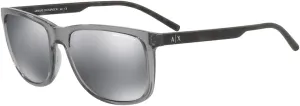 Armani Exchange AX4070S Square Sunglasses for Men   BUNDLE with Designer iWear Care Kit