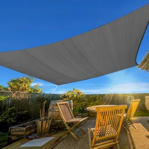 Artpuch 12' x 12' Sun Shade Sails Square Canopy, Dark Grey UV Block Cover for Outdoor Patio Garden Yard
